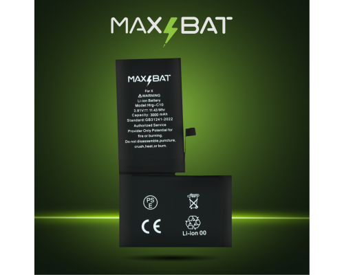 Акумулятор iPhone X (Max Bat Plus) PLS-00-00126346