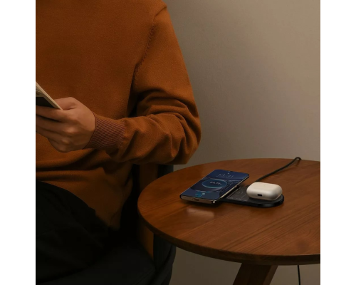 Бездротовий зарядний пристрій Baseus Digital LED Display 2в1 20W black PLS-00-00106801