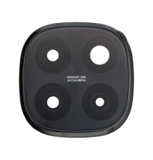 Скло камери Xiaomi Redmi Note 14 Pro Plus 5G з рамкою black (Original) PLS-00-00148200