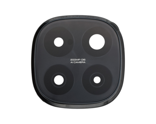 Скло камери Xiaomi Redmi Note 14 Pro Plus 5G з рамкою black (Original) PLS-00-00148200