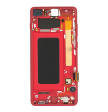 Дисплей Samsung G975 Galaxy S10 Plus з сенсором та рамкою red (Original) PLS-00-00075019