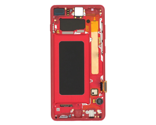 Дисплей Samsung G975 Galaxy S10 Plus з сенсором та рамкою red (Original) PLS-00-00075019