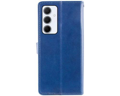 Чохол-книжка Leather GETMAN with card holder Samsung A175 Galaxy A17 blue PLS-00-00148244