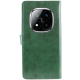 Чохол-книжка Leather GETMAN with card holder Xiaomi Redmi Note 14 Pro 4G green PLS-00-00148417