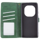 Чохол-книжка Leather GETMAN with card holder Xiaomi Redmi Note 14 Pro 4G green PLS-00-00148417