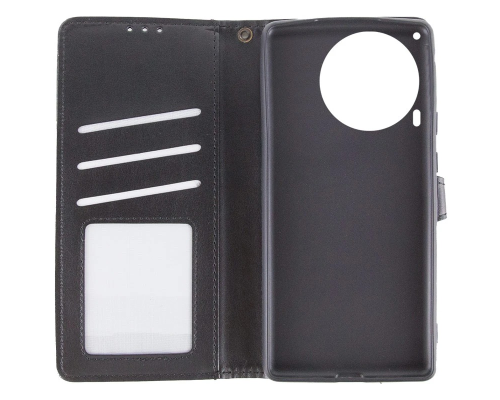 Чохол-книжка Leather GETMAN with card holder TECNO Camon 30 black PLS-00-00148262