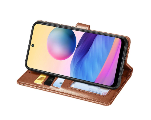 Чохол-книжка Leather GETMAN with card holder Xiaomi Redmi A5 5G brown PLS-00-00148326