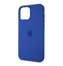 Чохол Silicone Case Full з MagSafe та Анімацією iPhone 12 Pro Max capri blue PLS-00-00109111
