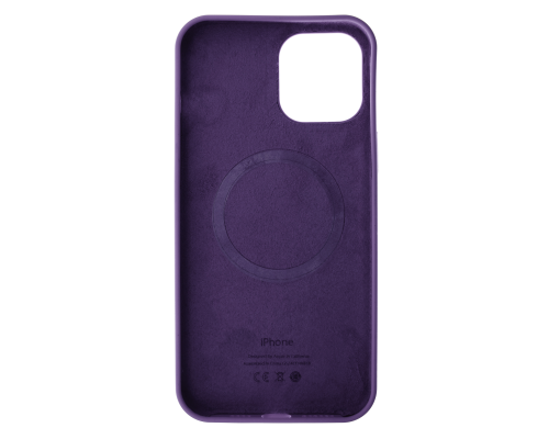 Чохол Silicone Case Full з MagSafe та Анімацією iPhone 12 (12Pro) amethyst PLS-00-00109108
