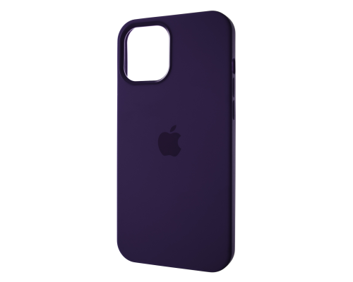Чохол Silicone Case Full з MagSafe та Анімацією iPhone 12 (12Pro) amethyst PLS-00-00109108