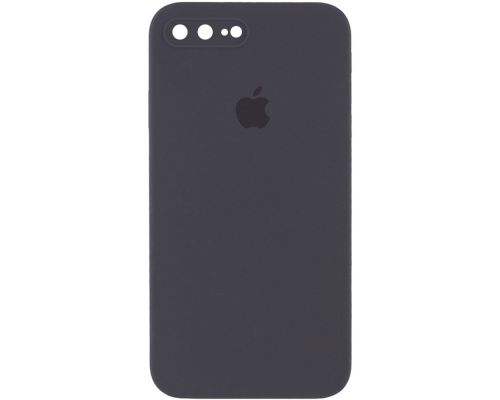 Чохол Silicone Case Квадратні Борти Full Camera iPhone 7 Plus dark gray PLS-00-00104671