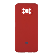 Чохол Silicone Cover Full Camera Xiaomi Poco X3 red PLS-00-00112274