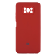 Чохол Silicone Cover Full Camera Xiaomi Poco X3 red PLS-00-00112274