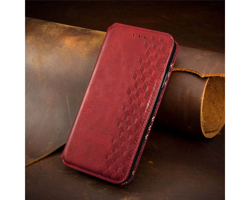 Чохол-книжка Leather Cubic ZTE Blade V2020 red PLS-00-00147942