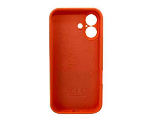 Чохол Silicone Case Full Camera Protective для iPhone 16 orange PLS-00-00130774