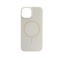 Чохол Silicone case Beats with MagSafe iPhone 15 white PLS-00-00154934