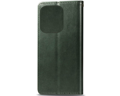 Чохол-книжка Leather GETMAN with card holder TECNO Spark 10 green PLS-00-00128935