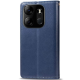 Чохол-книжка Leather GETMAN with card holder TECNO Spark Go 2023 blue PLS-00-00128952