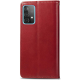 Чохол-книжка Leather GETMAN with card holder Samsung A536 Galaxy A53 5G red PLS-00-00128868