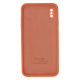 Чохол Silicone Case Квадратні Борти Full Camera iPhone XS Max orange PLS-00-00123137