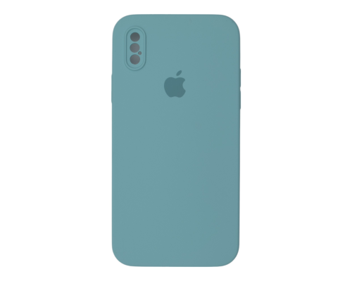 Чохол Silicone Case Квадратні Борти Full Camera iPhone X (XS) sea blue PLS-00-00123116