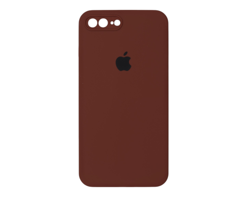 Чохол Silicone Case Квадратні Борти Full Camera iPhone 7 Plus saddle brown PLS-00-00123127