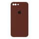 Чохол Silicone Case Квадратні Борти Full Camera iPhone 7 Plus saddle brown PLS-00-00123127