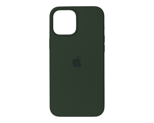 Чохол Silicone Case Full Protective iPhone 12 Pro Max dark green PLS-00-00123398