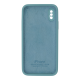 Чохол Silicone Case Квадратні Борти Full Camera iPhone X (XS) sea blue PLS-00-00123116