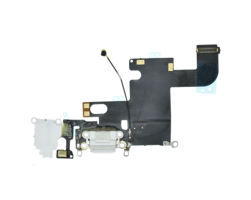 Шлейф iPhone 6 з роз'ємом зарядки white (Original China) PLS-00-00122261