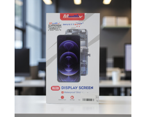 Дисплей iPhone 14 Plus з сенсором та рамкою black (OLED SOFT) (Musttby - без помилки) PLS-00-00148927