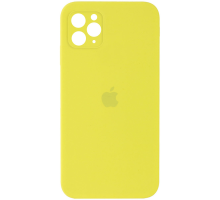 Чохол Silicone Case Квадратні Борти Full Camera iPhone 11 Pro bright yellow PLS-00-00102593