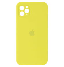 Чохол Silicone Case Квадратні Борти Full Camera iPhone 11 Pro bright yellow PLS-00-00102593