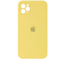 Чохол Silicone Case Квадратні Борти Full Camera iPhone 11 Pro canary yellow PLS-00-00102594