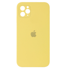 Чохол Silicone Case Квадратні Борти Full Camera iPhone 11 Pro canary yellow PLS-00-00102594