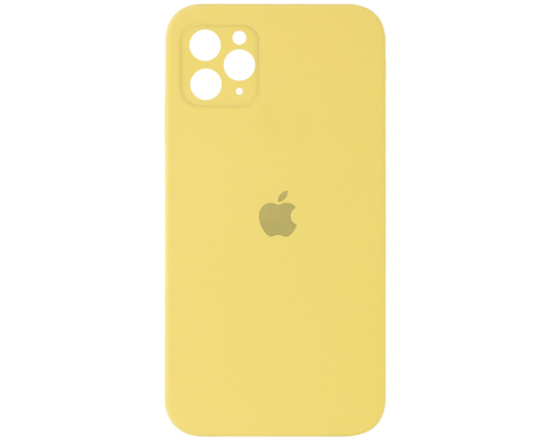 Чохол Silicone Case Квадратні Борти Full Camera iPhone 11 Pro canary yellow PLS-00-00102594