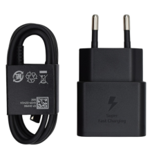 Зарядний пристрій Samsung EP-T2510 25W 3A 1USB-C з кабелем C-C (Original China) black PLS-00-00142475
