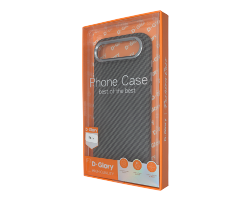 Чохол D Glory Ultra Slim with MagSafe iPhone 17 Air carbon PLS-00-00149377