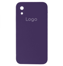 Чохол Silicone Case Квадратні Борти Full Camera iPhone XR purple PLS-00-00107576