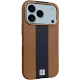 Чохол шкіряний Rally with Magnetic для iPhone 17 Pro Max brown black PLS-00-00160029