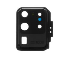 Скло камери Samsung G988 Galaxy S20 Ultra з рамкою cosmic black (Original) PLS-00-00045676