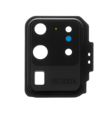 Скло камери Samsung G988 Galaxy S20 Ultra з рамкою cosmic black (Original) PLS-00-00045676