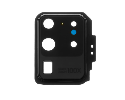 Скло камери Samsung G988 Galaxy S20 Ultra з рамкою cosmic black (Original) PLS-00-00045676