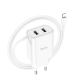 Зарядний пристрій Hoco C103A 10.5W 2.1A 2USB-A з кабелем Lightning white PLS-00-00139510