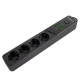 Мережевий фільтр Proove Power Socket P-04 (4 розетки+4 USB+2 Type-C) 2м black PLS-00-00137761