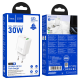 Зарядний пристрій Hoco N63 30W 3A USB-A+USB-C white PLS-00-00139491
