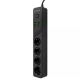 Мережевий фільтр Proove Power Socket P-04 (4 розетки+4 USB+2 Type-C) 2м black PLS-00-00137761
