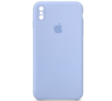 Чохол Silicone Case Квадратні Борти Full Camera iPhone X (XS) lilac blue PLS-00-00105921