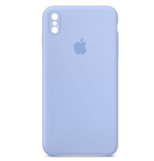 Чохол Silicone Case Квадратні Борти Full Camera iPhone X (XS) lilac blue PLS-00-00105921