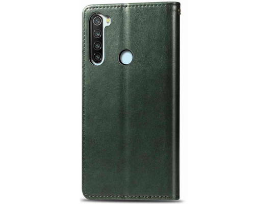 Чохол-книжка Leather GETMAN with card holder Xiaomi Redmi Note 8T green PLS-00-00129177